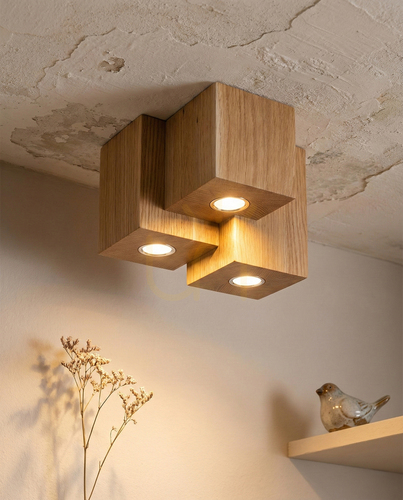 Sprawdź Lampa sufitowa Pevex, dąb olejowany, 3×GU10, 20 cm