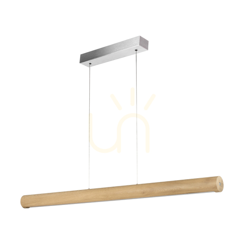 Sprawdź Lampa Wisząca Conor Dąb olejowany/Nikiel mat 1xLED 34.5 W Up&Down 120 cm