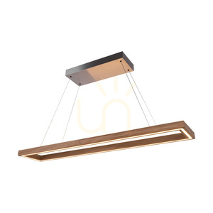 Lampa Wisząca Legno Dąb olejowany/Nikiel mat 3xLED 68 W Up&Down 124.5 cm small 1