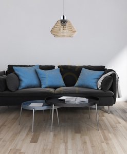 Lampa Wisząca Bali 1xE27 60W Chrom/Brązowy/Transparentny Ø15 cm small 2