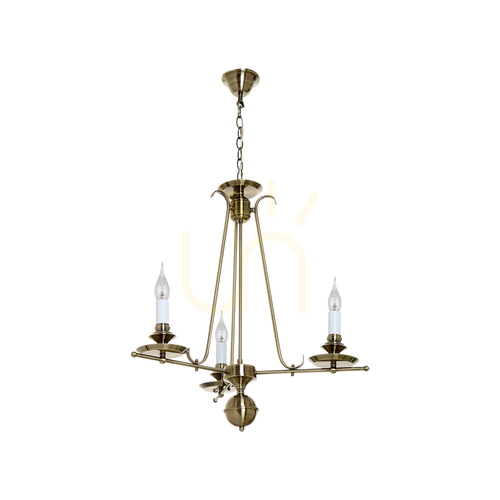 Sprawdź żyrandol Catania 3xE14 Max.40W Patyna/Patyna Ø64 cm
