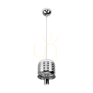 Lampa Wisząca Bulb 1xE27 Max.60W Chrom/Transparentny/Biały Ø30 cm small 1