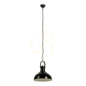 Lampa Wisząca Lofti 1xE27 60W Czarny/Biały Ø30 cm small 0