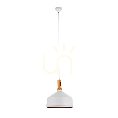 Sprawdź Lampa Wisząca Selene 1xE27 60W Biały/Brązowy Ø34 cm