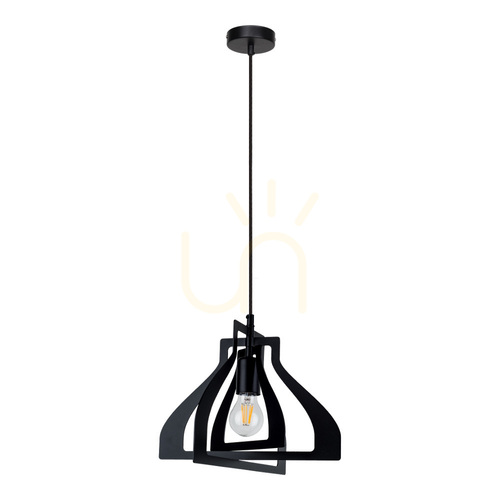 Sprawdź Lampa Wisząca Justyna 1xE27 60W Czarny Ø52 cm
