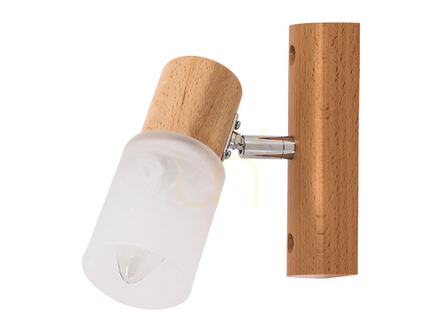 Sprawdź Kinkiet Kira Wood 1xE14 40W Buk/Biały 16 cm