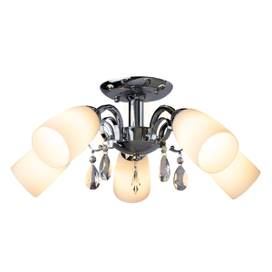 Lampa Sufitowa Gero 5xE14 Max.40W Chrom/Biały Ø52 cm small 1