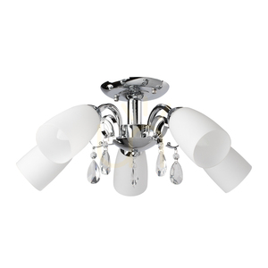 Lampa Sufitowa Gero 5xE14 Max.40W Chrom/Biały Ø52 cm small 0