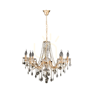 Lampa Wisząca Odessa 8xE14 Max.40W Złoty/Transparentny Ø71 cm small 1