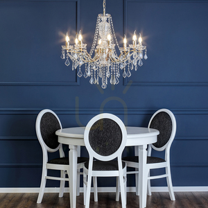 Lampa Wisząca Odessa 8xE14 Max.40W Złoty/Transparentny Ø71 cm small 2