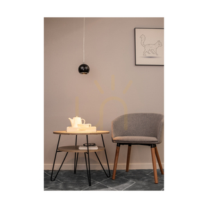 Lampa wisząca Spot Light Ball Wood 5143176 orzech/czarny Ø12 cm, LED GU10 5 W w komplecie small 3