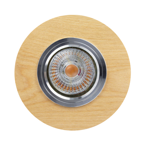 Sprawdź Lampa Sufitowa Vitar Wood Round Incl.1xLED GU10 6W Brzoza Ø10 cm