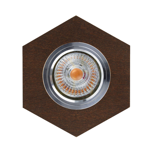 Sprawdź Oczko Sufitowe Vitar Wood Incl.1xLED GU10 6W Orzech/Chrom 11 cm