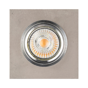 Lampa Sufitowa Vitar Square Incl.1xLED GU10 6W Szary/Chrom 9.5 cm small 0