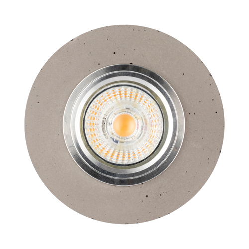 Sprawdź Lampa Sufitowa Vitar Round Incl.1xLED GU10 6W Szary/Chrom Ø10 cm