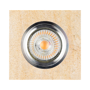 Lampa Sufitowa Vitar Sandstone Square Incl.1xLED GU10 6W Piaskowiec/Chrom 9.5 cm small 0