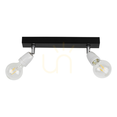 Sprawdź Lampa Sufitowa Korfu 2xE27 Max.25W Czarny/Biały 37 cm
