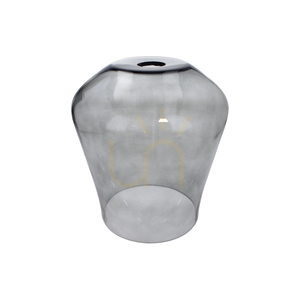 Lampa Wisząca Juba 1xE27 Max.60W Czarny/Czarny/Szkło Dymione Ø19 cm small 1