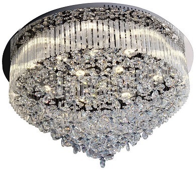 Sprawdź Lampa Sufitowa Hera Incl.15xLED 4W Chrom/Transparentny Ø80 cm