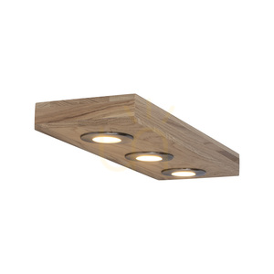 Kinkiet Chelby Półka Incl.3xLed 5W Dąb Olejowany/Satyna 45 cm small 1