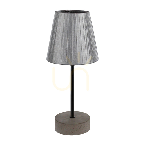 Sprawdź Lampa Stołowa Mila 1xE14 Max. 25W Beton Szary/Czarny/Czarny PVC/Szary Ø14 cm