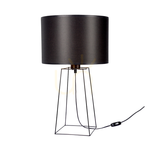 Sprawdź Lampa Stołowa Tiphany 1xE27 40W Czarny/Czarny/Czarny Ø30 cm