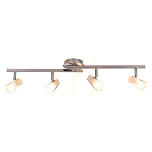 Lampa Sufitowa Ariel Incl.4xG9 Max.28W Chrom Metal/Białe Szklane Klosze 74.5 cm small 1