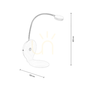 Kinkiet Arles Incl.1xLED 3000K 3W Biały/Czarny Metal Ø15 cm small 2
