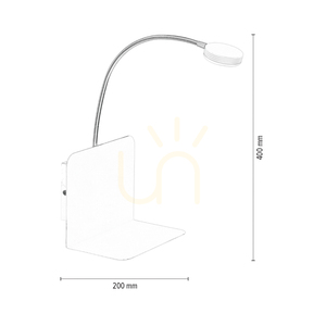 Kinkiet Arles Incl.1xLED 3000K 3W Biały/Czarny Metal Ø20 cm small 2
