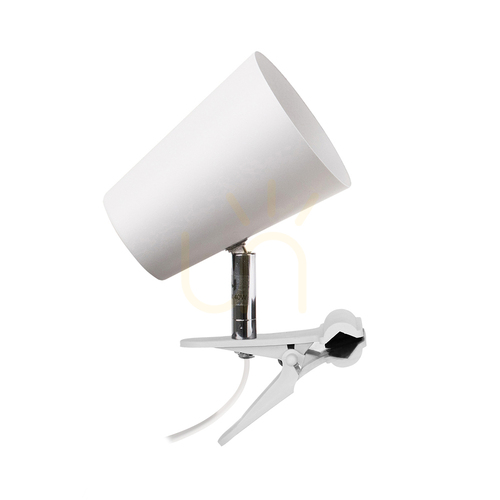 Sprawdź Lampa Biurkowa Z Klipsem Astrid 1xE14 Max.40W Biały Metal 18 cm