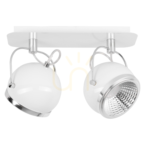 Sprawdź Lampa Sufitowa Ball Incl.2xGU10 LED Max.6W Biały Metal 29.5 cm