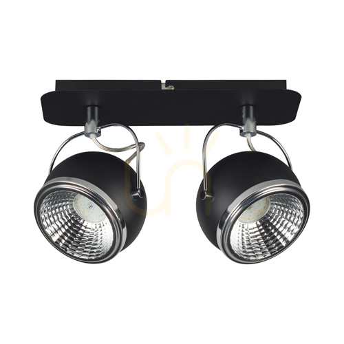 Sprawdź Lampa Sufitowa Ball Incl.2xGU10 LED Max.6W Czarny Metal 29.5 cm