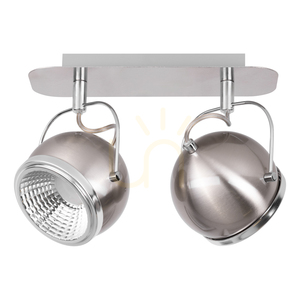 Lampa Sufitowa Ball Incl.2xGU10 LED Max.6W Satyna Metal 29.5 cm small 0