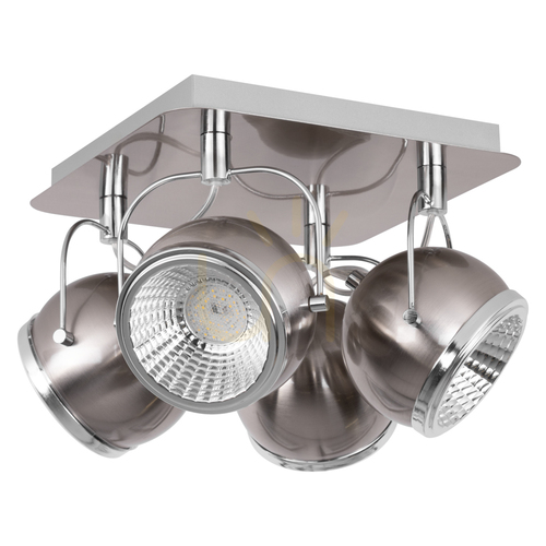 Sprawdź Lampa Sufitowa Ball Incl.4xGU10 LED Max.6W Satyna Metal 26 cm