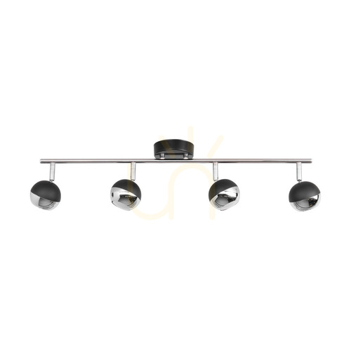 Sprawdź Lampa Sufitowa Bianca 4xGU10 Max.50W Czarny/Chrom Metal 69 cm
