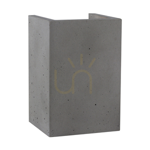 Kinkiet Block 2xGU10 Max.6W Szary Beton 10 cm small 0