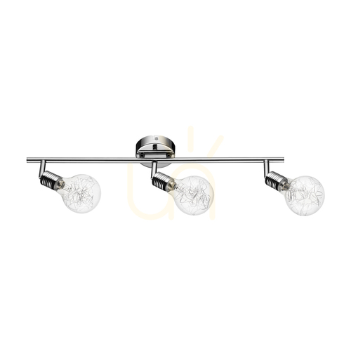 Sprawdź Lampa Sufitowa Bulbs 3xG9 Max.28W Chrom Metal/Transparentny Szklany Klosz 58 cm