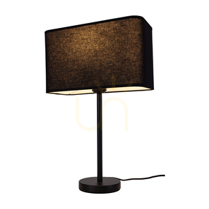Lampa Stołowa Cadre 1xE27 Max.25W Czarny Metal/Czarny Kabel PVC/Czarny Abażur 30 cm small 1
