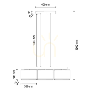 Lampa Wisząca Cadre 3xE27 Max.25W Dąb Olejowany/Transparentny Kabel PVC/Czarny Abażur 95 cm small 2