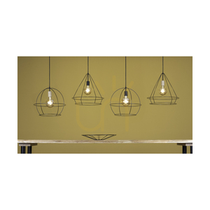 Lampa Wisząca Casa Triango 1xE27 Max.60W Czarny Metal/Czarny Kabel PVC Ø48 cm small 2