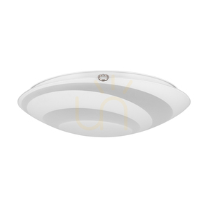 Lampa Sufitowa Circle Incl.1xLED 2700K 30W Chrom Metal/Biały Szklany Klosz Ø50 cm small 0