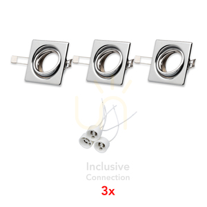 Zestaw Oczek Sufitowych Cristaldream 3xGU10 Max.50W Chrom Metal 8.3 cm small 0