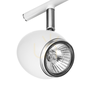 Lampa Sufitowa Delfin 2xGU10 Max.50W Biały/Chrom Metal z Wzorem w Delfina 33.5 cm small 1