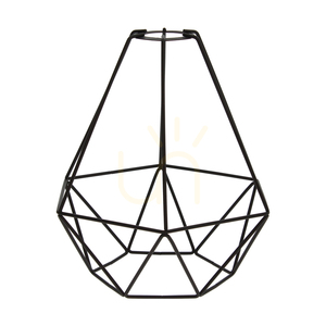 Lampa Wisząca Diament 1xE27 Max.60W Dąb Olejowany/Czarny Metal/Czarny Kabel PVC/Czarny Metalowy Klosz Ø25 cm small 2