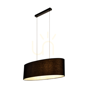 Lampa wisząca Britop Dove 17400204 – czarny abażur, 80 cm, 2×E27 small 1