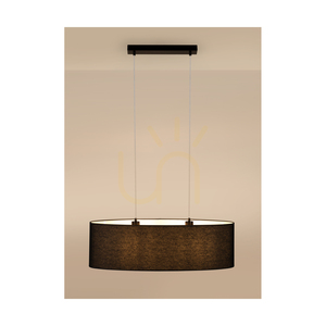 Lampa wisząca Britop Dove 17400204 – czarny abażur, 80 cm, 2×E27 small 5