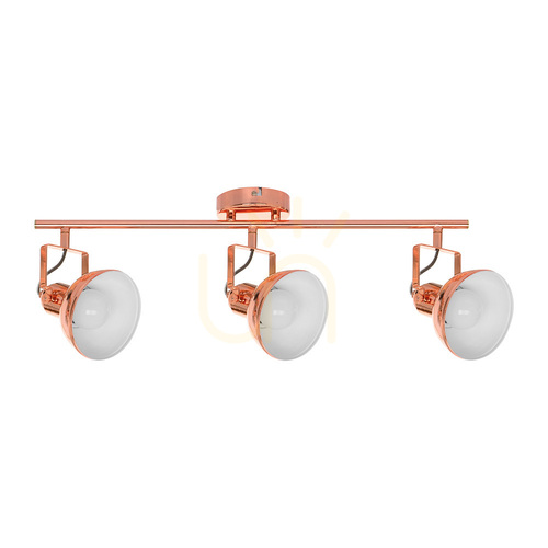 Sprawdź Lampa Sufitowa Edit 3xE27 Max.60W Miedziany Metal 64.5 cm