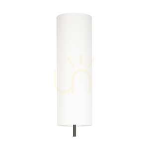 Lampa Podłogowa Eleganta Incl.LED+500lm 3000K 22W Antracytowy Metal/Czarny Kabel PVC/Biały Abażur Ø25 cm small 1