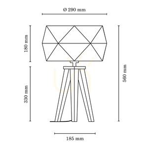 Lampa Stołowa Finja 1xE27 Max.60W Dąb Olejowany/Antracytowy Kabel w Oplocie/Czarny Abażur Ø29 cm small 2