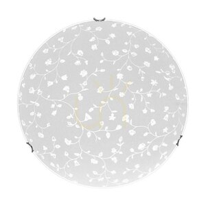 Lampa Sufitowa Flora Incl.1xLED 2700K 18W Chrom Metal/Biały Szklany Klosz Ø40 cm small 3